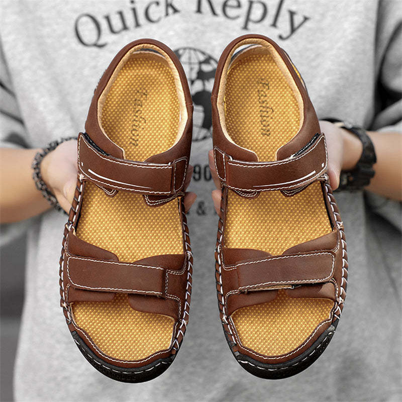 Men's Travel Anti Slip Soft Sole Velcro Beach Sandals
