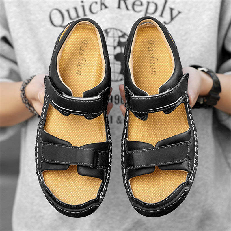Men's Travel Anti Slip Soft Sole Velcro Beach Sandals