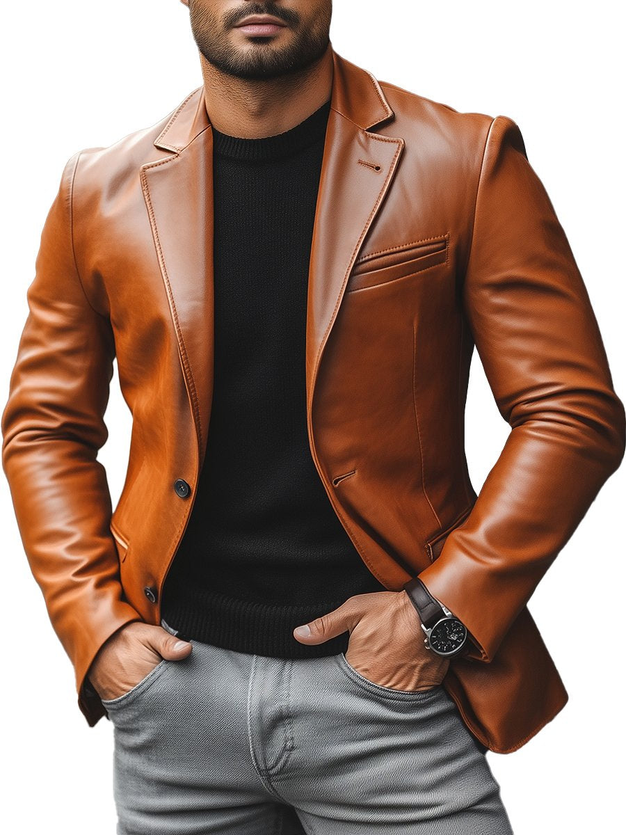 Men's Elegant Premium Leather Jacket