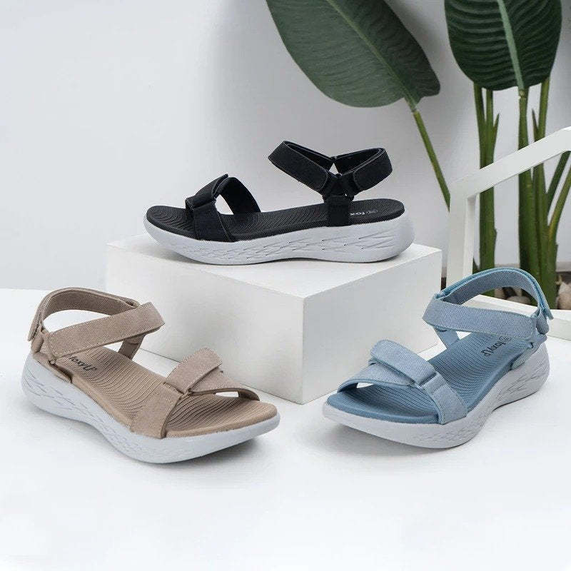 Velcro Buckle EVA Platform Orthopedic Sandals For Women Casual Summer 2023
