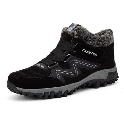 Orthopedic Shoes Men Anti-collision Velcro Hiking Ankle Sneakers Suede Outdoor