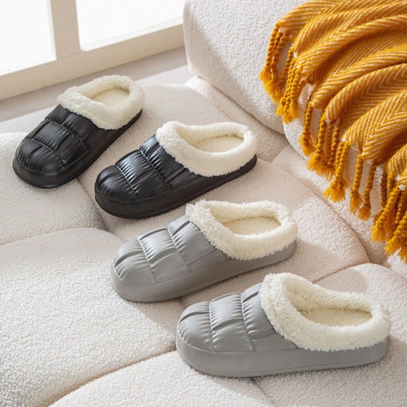 Cozy Plush Slippers For Women Nonslip Indoor Slides