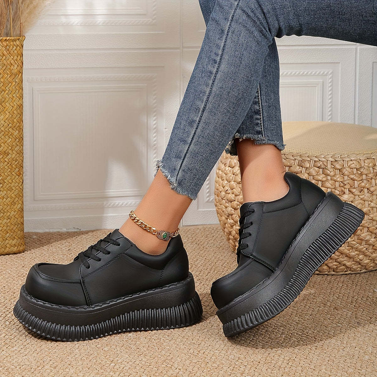 Black Orthopedic Sneakers