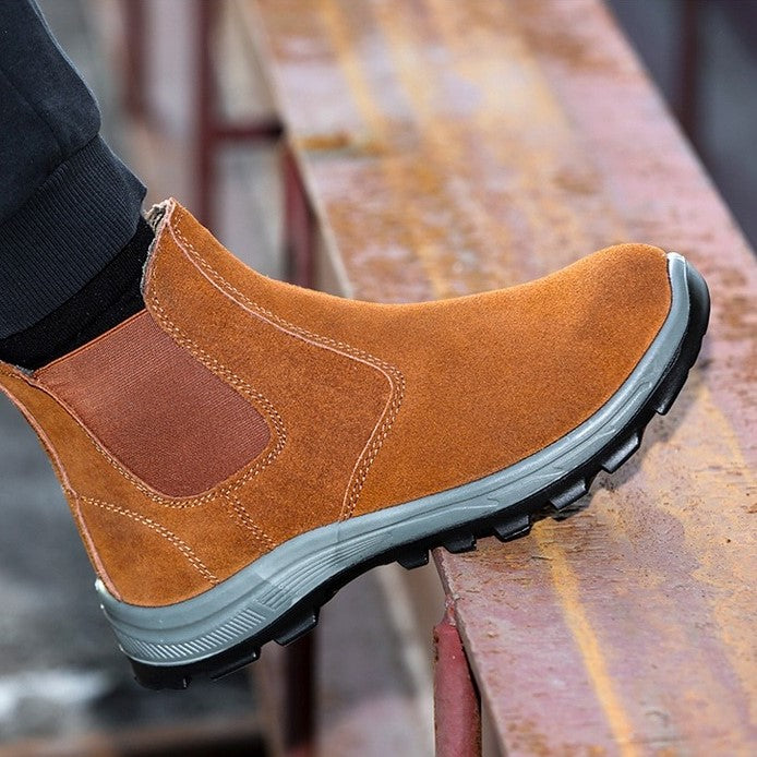Men Boots Winter Keep Warm Fur Lined Orthopedic Shoes