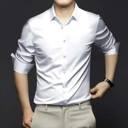 Men's Soft Silk Business Shirt