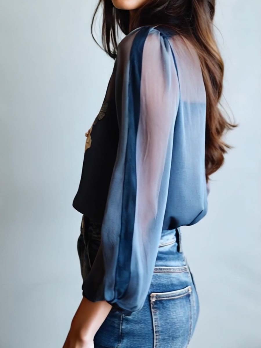 Boho Chic Floral Blouse