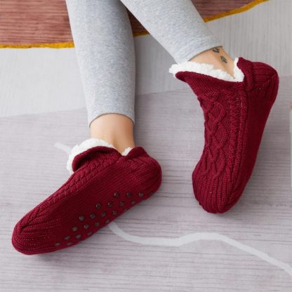 Thermal Socks Ultra Warm Non-Slip Yarn Fur Indoor Slipper Socks