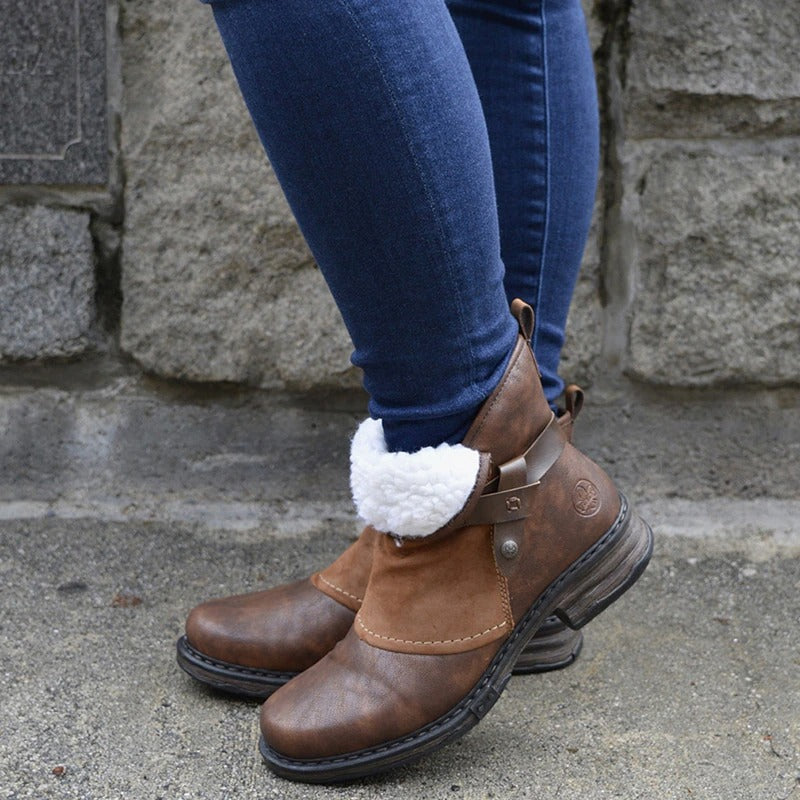 Women Orthopedic Boots Mujer Suede Winter Shoes
