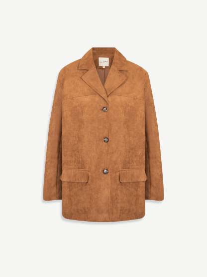 Women's Suede Camel Jacket