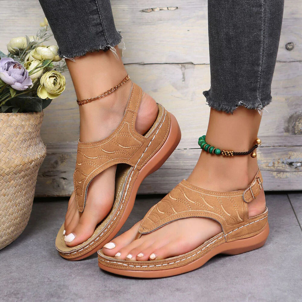 Women's Low-Wedge Orthopedic Sandals