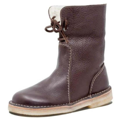 Bradford Leather Waterproof Winter Snow Boots