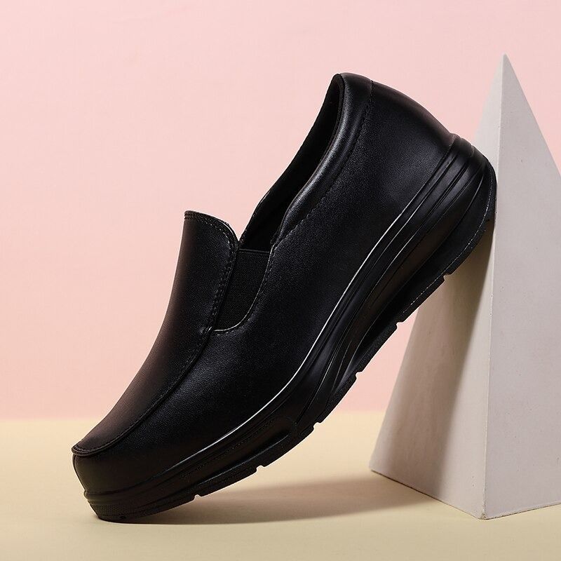 Leather Orthopedic Slip-ons For Women Comfortable Nurse Shoes