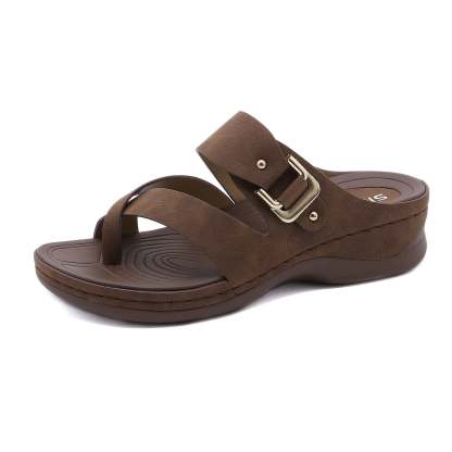 Summer Fashion Simple Casual Wedge Slippers