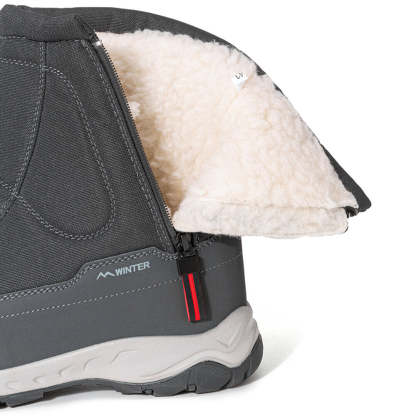Winter Snow Boots Side Zip, Waterproof, Non-slip, Wear-resistant, Thick and Velvety Warm