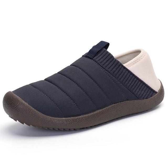 Men Fur Slippers Anti-slip Waterproof Indoor Slides