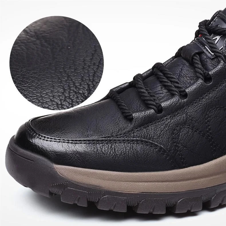Men’s Winter Casual Hand Stitching Arch Support & Non-slip Breathable Boots