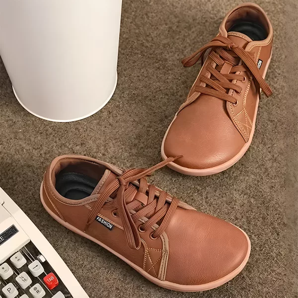Zero Drop Leather Shoes Barefoot Sneakers