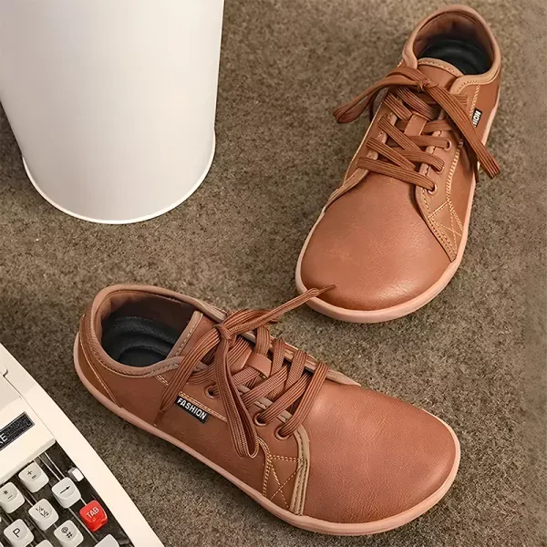 Zero Drop Leather Shoes Barefoot Sneakers