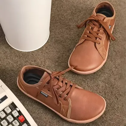 Zero Drop Leather Shoes Barefoot Sneakers