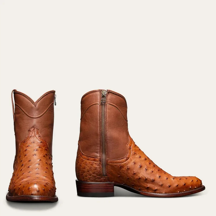 Western Shoes round Toe Men's Casual Men's Boots
