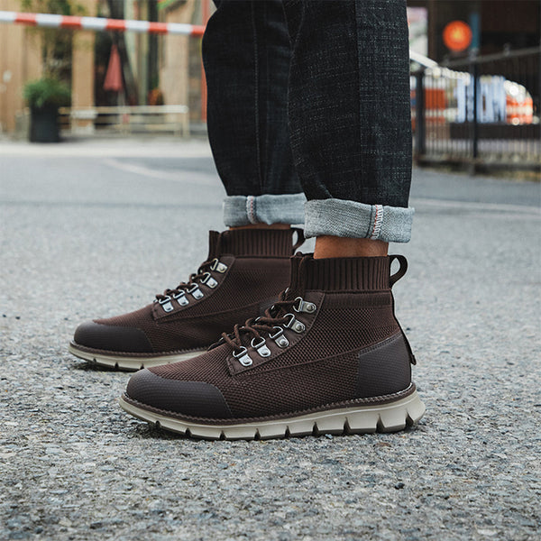 Men's Walking Punk Ankle Boots