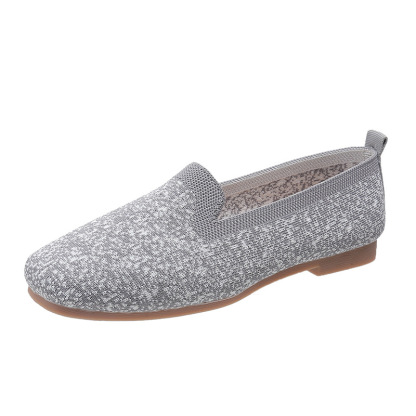 Soft Knit Slip on Flat Shoes Breathable Mesh Loafers