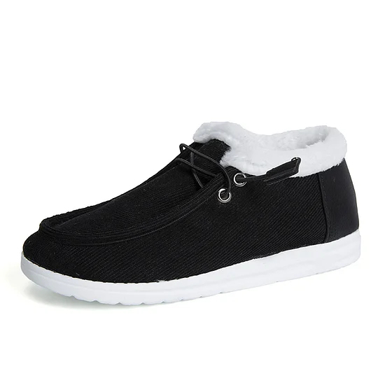 Women's Flat Slip-On Bootie Warm Lining Ankle Snow Boots