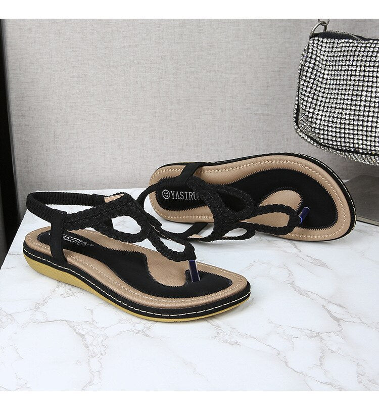 Bohemian Clip Toe Weave Sandals