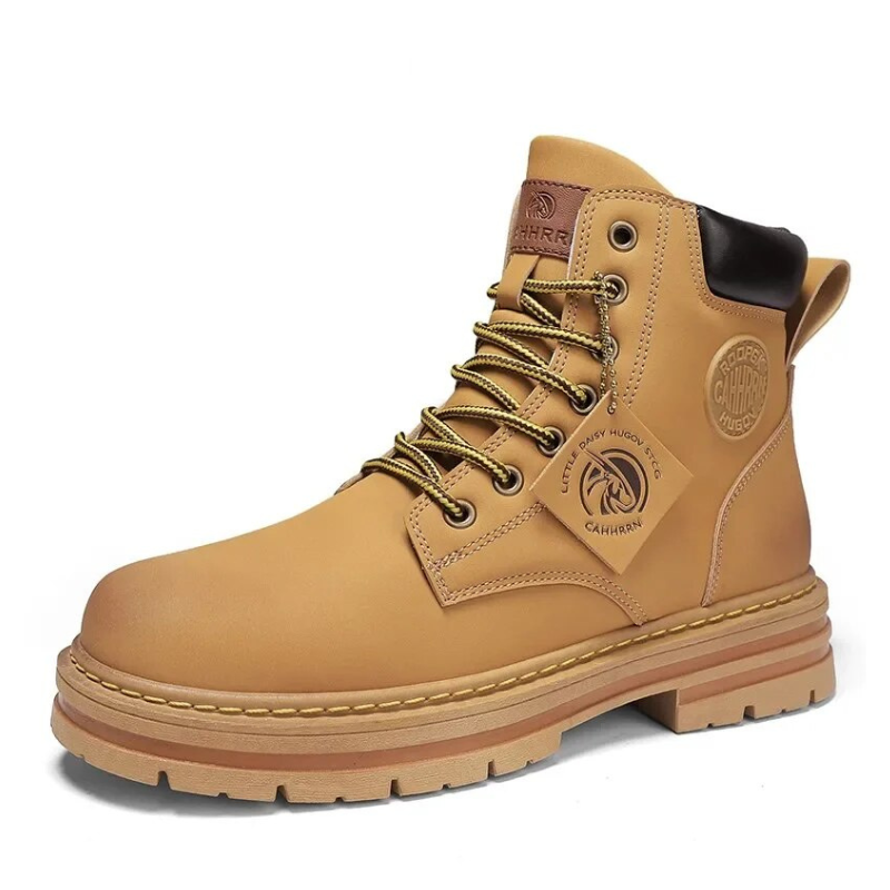 Orthopedic Shoes for Men Warm Leather Lace-Up High Top Boots