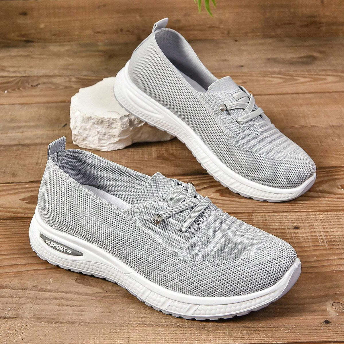 Women Slip On Orthopedic Sneakers Lightweight Wide Width Soft Sole Arch Support Non-Slip Shoes