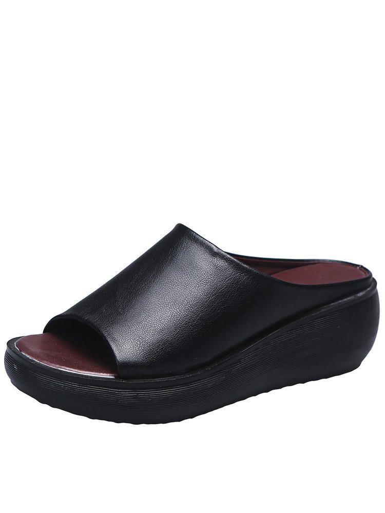 Comfortable Women Leather Summer Sandals