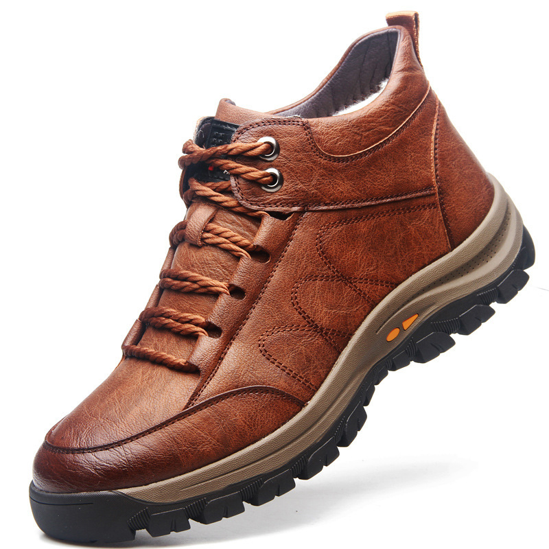 Men’s Winter Casual Hand Stitching Arch Support & Non-slip Breathable