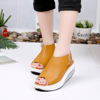 Comfy Slip-On Sandal Platform Shoes