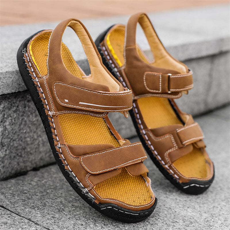 Men's Travel Anti Slip Soft Sole Velcro Beach Sandals