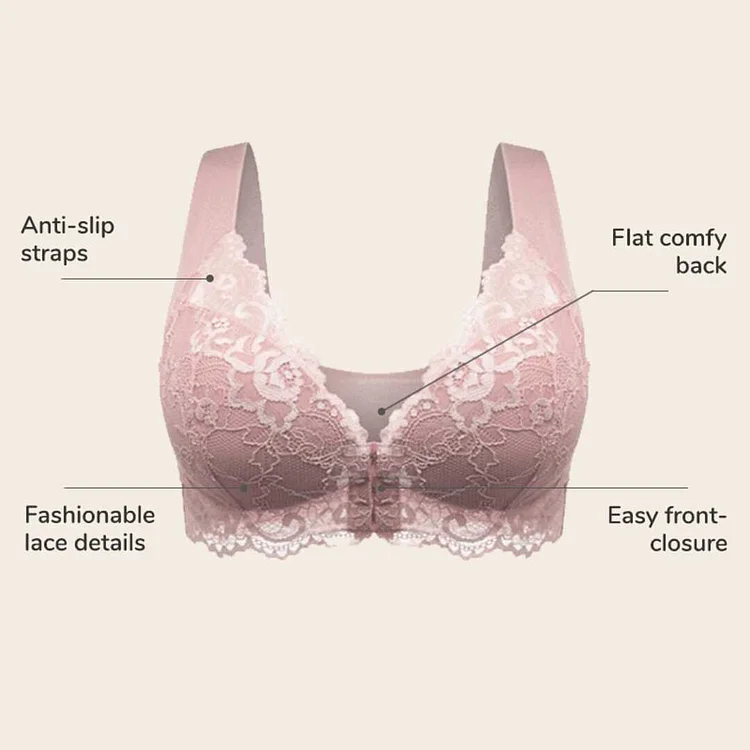 Front Closure 5D Shaping Push Up Bra – Seamless, Beauty Back, Comfy