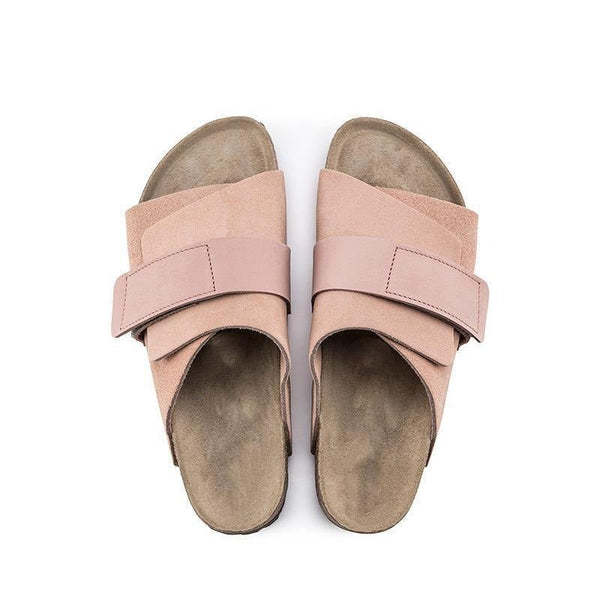 Genuine Leather Cork Women's Wide Width Sandals