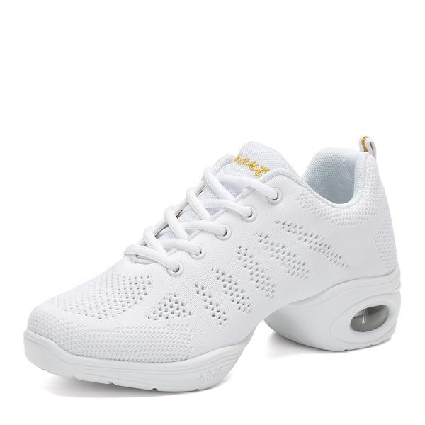 Women's Jazz Shoes Lace-up Dance Sneakers