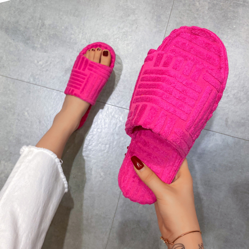 Women's Open Toe Comfortable Platform Slipper