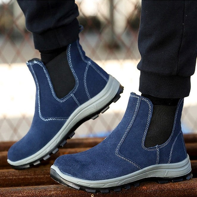 Men Boots Winter Keep Warm Fur Lined Orthopedic Shoes