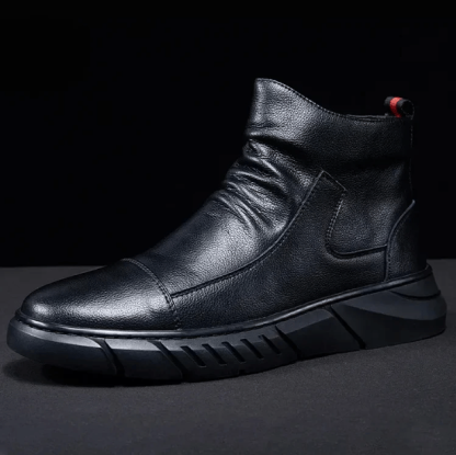 Italian Handmade Genuine Leather Zipper Boots