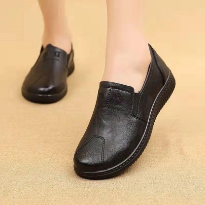 Wide Fitting Shoes Genuine Leather Casual Women Shoes