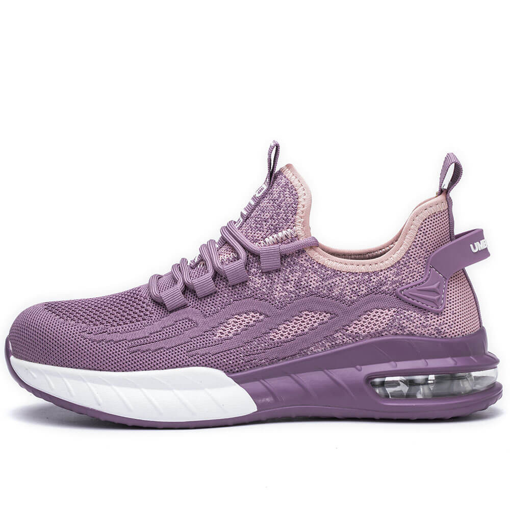 Aurora Women’s Steel Toe Safety Work Shoes Purple