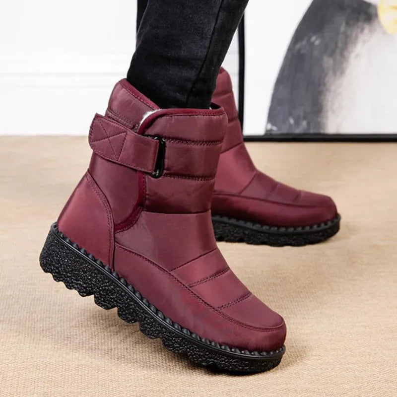 Orthopedic Boots For Women Waterproof Comfortable Fur Lined Ankle Winter Snow Boots