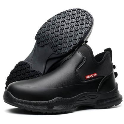 Chef Non Slip Waterproof Comfortable Kitchen Work Shoes Safety Steel Toe Boots