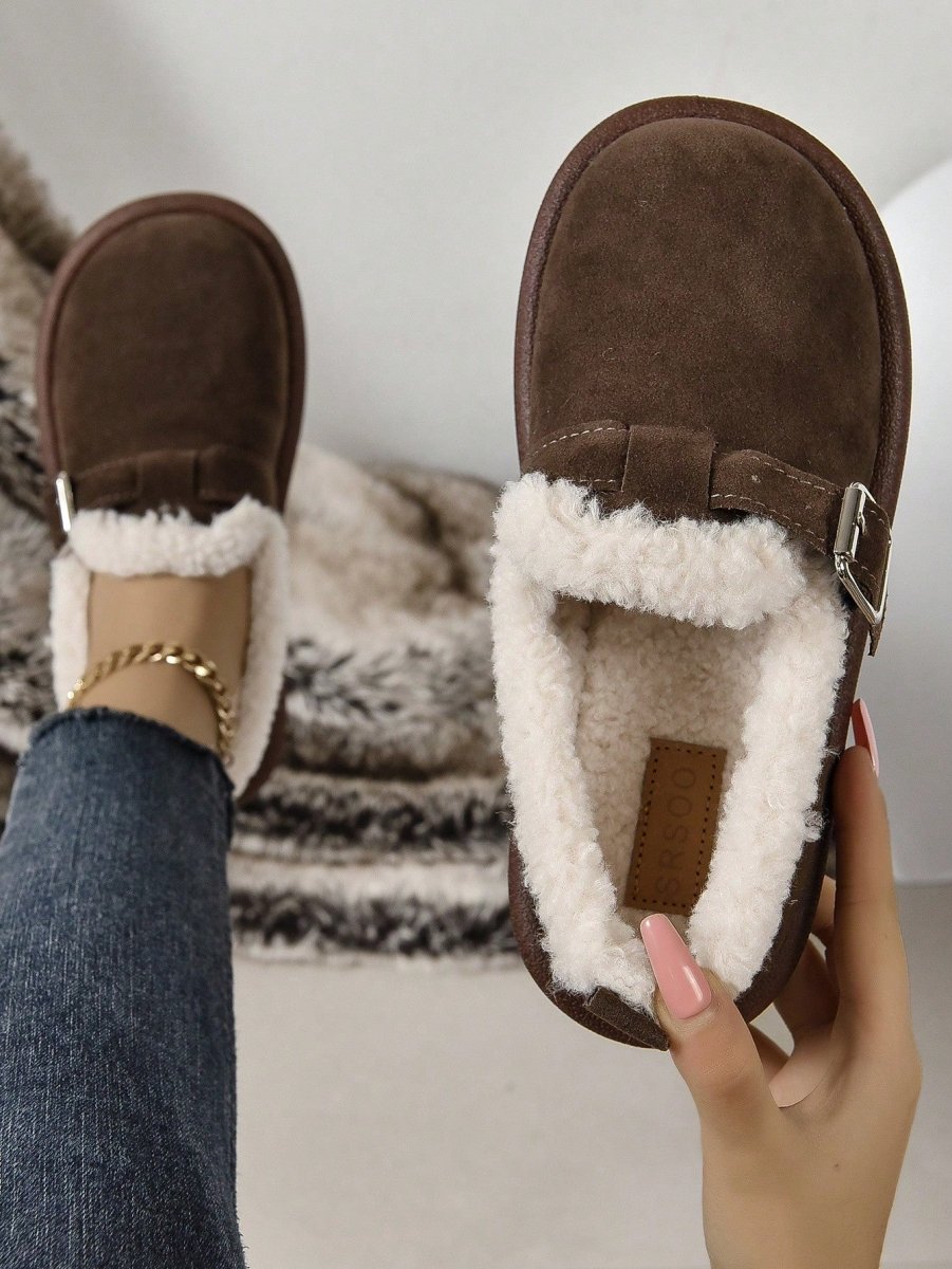Fur-lined Slippers