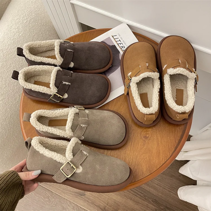 Fur-lined Slippers