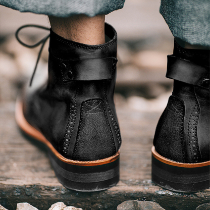 Men's High Top Leather Martin Boots