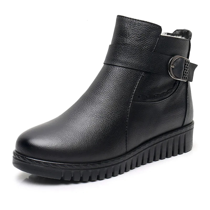 Orthopedic Women Boot Arch Support Warm Fur AntiSlip Ankle Boots