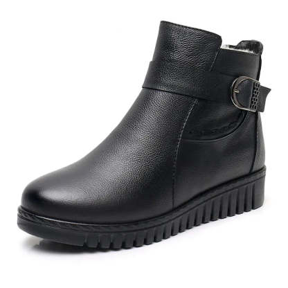 Orthopedic Women Boot Arch Support Warm Fur AntiSlip Ankle Boots