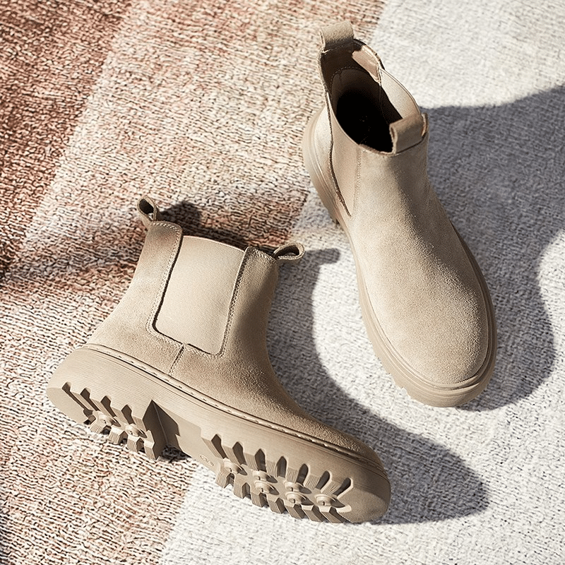 Women Orthopedic Ankle Boots Chunky Sole